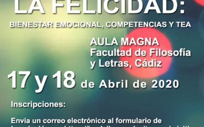 Jornadas Técnicas: «En busca de la felicidad: bienestar emocional, competencias y TEA»