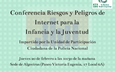 Escuelas de familias: «Riesgos y Peligros de Internet en la Infancia y en la Juventud» (ALGECIRAS)