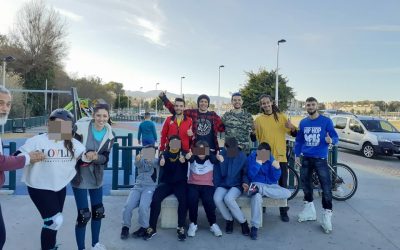 Clase de patinaje del Club Algeciras Patina