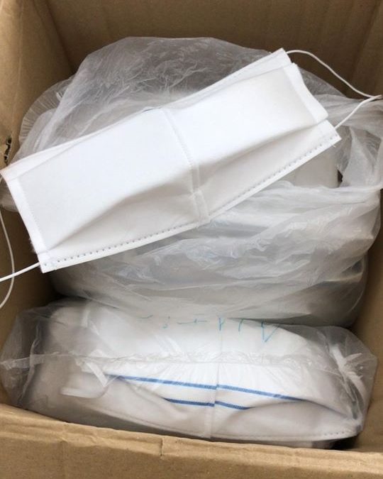 Agradecimientos por las mascarillas