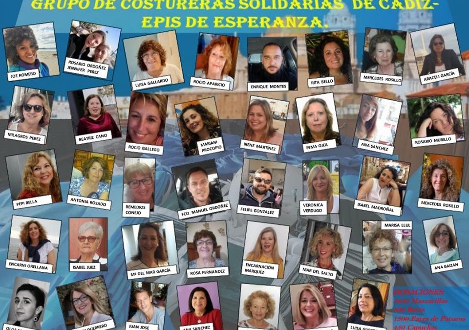 Grupo de costureras solidarias de Cádiz