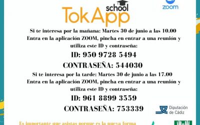 Escuela de familias. Formación para la instalación de la aplicación TokApp