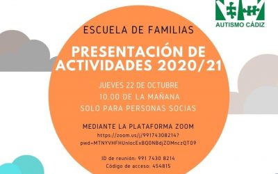 Escuela de familias: Presentación de actividades