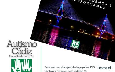 Cartel de Feproami Autismo Cádiz