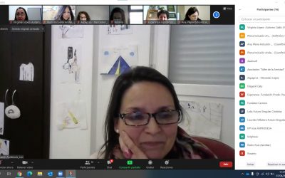 Grupo de trabajo de profesionales del Área de familias de Plena Inclusión Andalucia