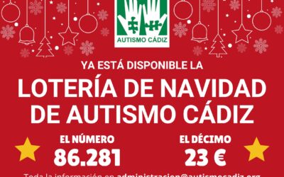 Lotería de Navidad de Autismo Cádiz 2023.