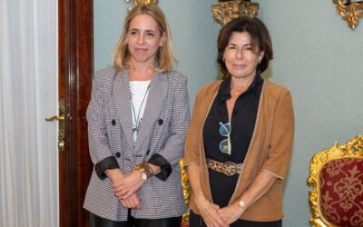 Encuentro institucional de las presidentas de Autismo Cádiz y Diputación