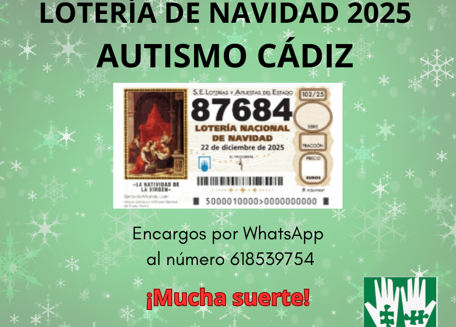 Lotería de Navidad 2025 Autismo Cádiz